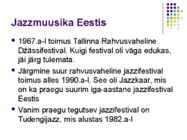Jazzmuusika Eestis #5