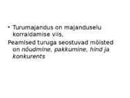 Turumajandus #3