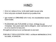 Turumajandus #7