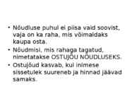 Turumajandus #9