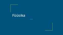 Füüsika esitlus - Vahelduvvool