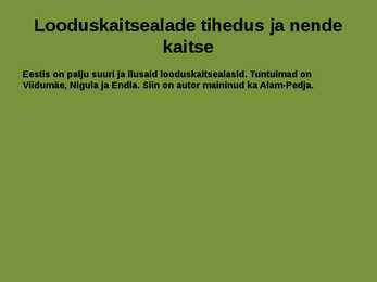 Laanemets pirita maailmalinnad looduskaitsealad #22