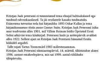 Kristjan Jaak Peterson #5