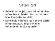 Kiirguste kasutamine kosmoseuuringutes #4