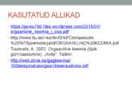 Orgaaniline keemia tänapäeval #6
