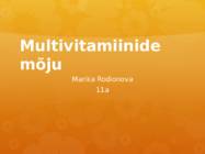 Multivitamiinide mõju