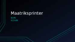 Maatriksprinter