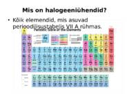 Halogeeniühendid #2