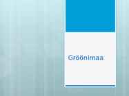 Gröönimaa