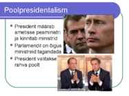 Parlamentarism ja presidentalism #4