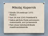 Mikolaj Kopernik-Johannes Kepler #2
