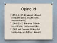 Mikolaj Kopernik-Johannes Kepler #3