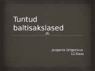 Tuntud baltisakslased