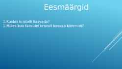 Kristallide kasvatamine #2