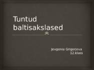 Tuntud baltisakslased