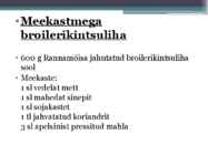 Linnuliha #3