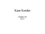 Kaur Kender