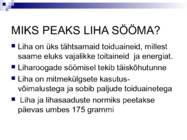 Liha ja subproduktid #2