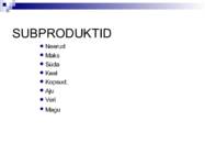 Liha ja subproduktid #30