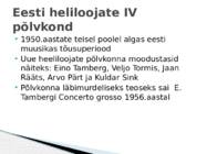 Heliloojate IV põlvkond #2