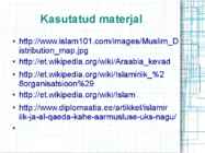 Islamimaailma aktiviseerumine ja vastuolud läänega #10