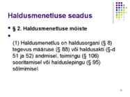 Haldusmenetlus I #22
