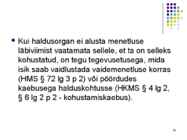 Haldusmenetlus I #26