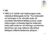 Haldusmenetlus I #36