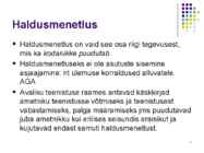 Haldusmenetlus I #7