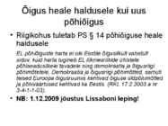 Haldusõiguse 1 teema #17