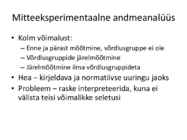 Teadustöö alused #13