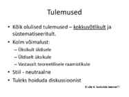 Teadustöö alused #44