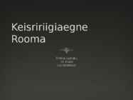 Keisiriigiaegne Rooma