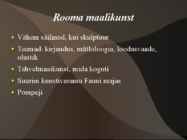 Rooma skulptuur ja maalikunst #9