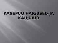 Kasepuu haigused ja kahjurid
