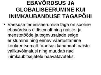 Inimkaubanduse ennetamine #20