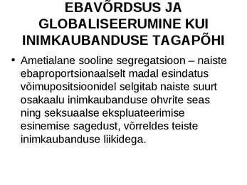 Inimkaubanduse ennetamine #21