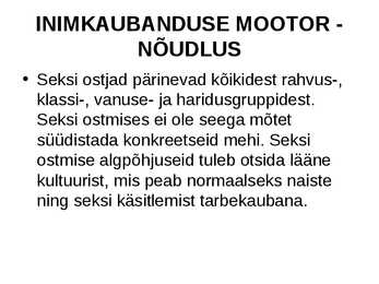 Inimkaubanduse ennetamine #25