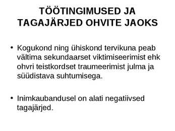 Inimkaubanduse ennetamine #36