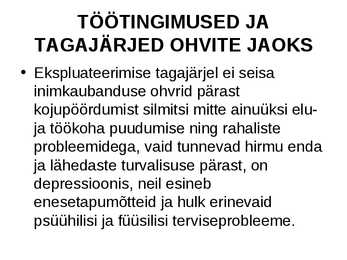 Inimkaubanduse ennetamine #37