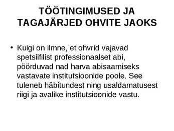 Inimkaubanduse ennetamine #41