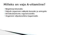 A-vitamiin #6