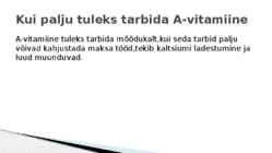 A-vitamiin #7