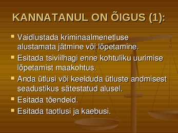 Õiguskord ja korrakaitse #21