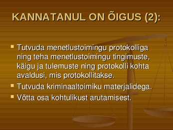 Õiguskord ja korrakaitse #22