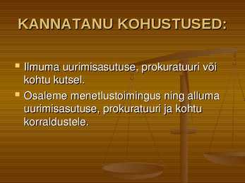 Õiguskord ja korrakaitse #24