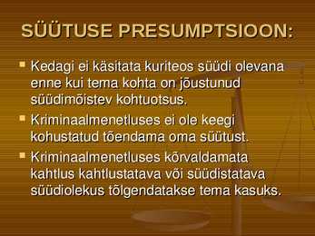 Õiguskord ja korrakaitse #25