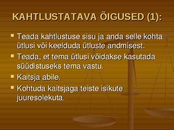 Õiguskord ja korrakaitse #28