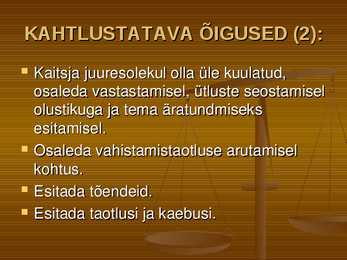 Õiguskord ja korrakaitse #29