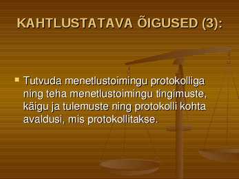 Õiguskord ja korrakaitse #30